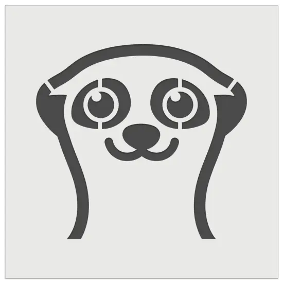 Peeking Meerkat Wall Cookie DIY Craft Reusable Stencil {7}