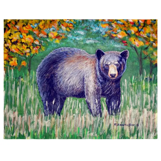Betsy Drake Black Bear Place Mat Set of 4 {1}
