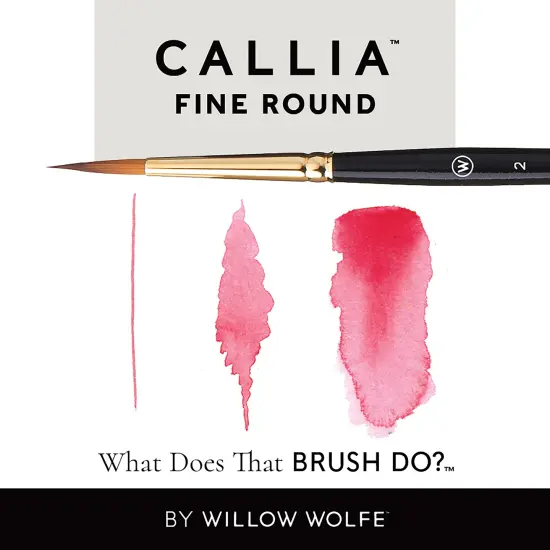 Willow Wolfe Callia Artist Fine Round Brush-0 {6}
