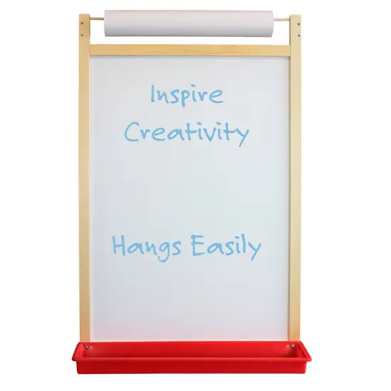Magnetic Dry Erase Wall Easel with Paper Roll {2}