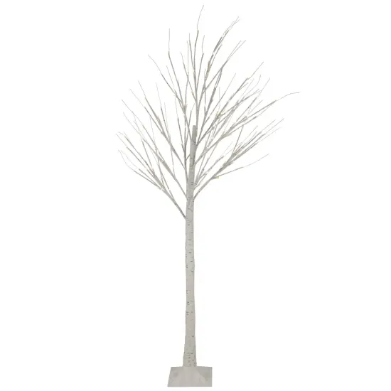 Northlight 6' LED Lighted White Christmas Twig Tree - Warm White Lights {1}