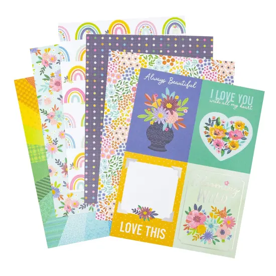 Paige Evans Single-Sided Paper Pad 6"X8" 36/Pkg-Blooming Wild {3}