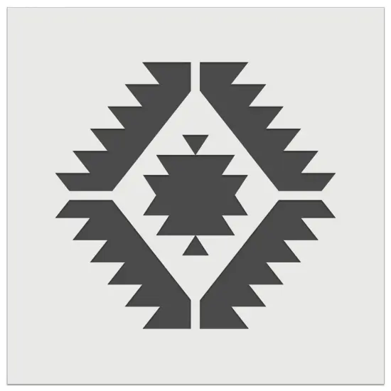 Southwestern Diamond Triangle Pattern Wall Cookie DIY Craft Reusable Stencil {7}