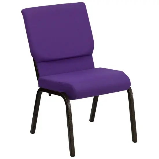 Emma and Oliver Stacking Auditorium Chair with 19" Seat PurpleFab/GoldVein {2}