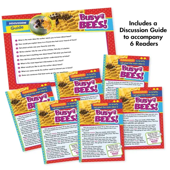 Carson Dellosa Ready to Go: Summarize Guided Reading Set, Grades 1-2 Resource Book With 36 Nonfiction Leveled Readers, Discussion Guides, Prompts, and More {3}