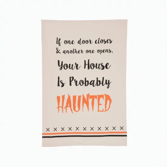 House is Haunted Printed Flour Sack Kitchen Towel {1}