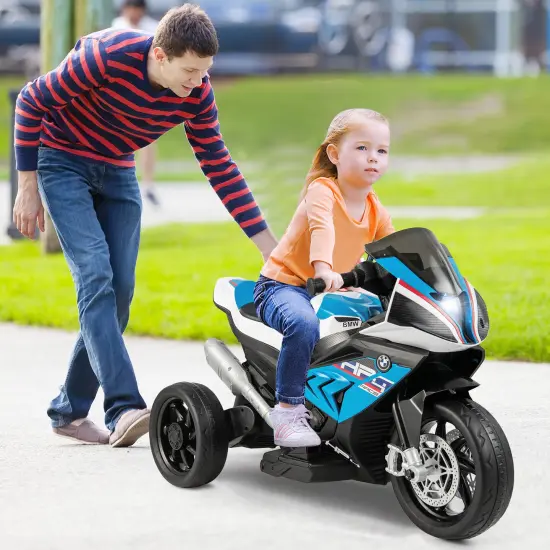 12V Kids Motorcycle Ride-On Toy with USB Port Perfect Gift for Kids Birthdays or Other Festivals Blue {2}