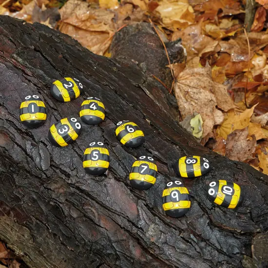 Yellow Door Honey Bee Number Stones - Set of 20 {4}