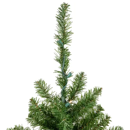 Northlight Pre-Lit Canadian Pine Artificial Christmas Tree - 3' - Clear LED Lights Green {6}