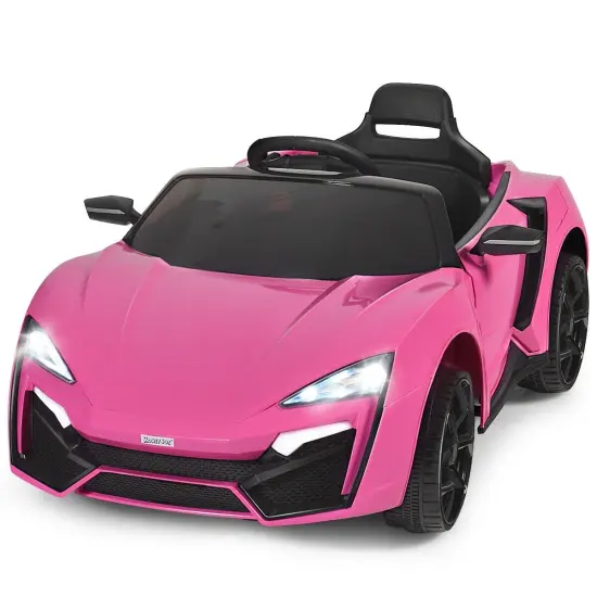 12V 2.4G RC Electric Vehicle with Lights Lights Pink {4}