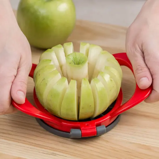 PrepWorks by Progressive Dishwasher Safe 16-Slice Thin Apple Slicer and Corer with Attached Safety Cover {6}
