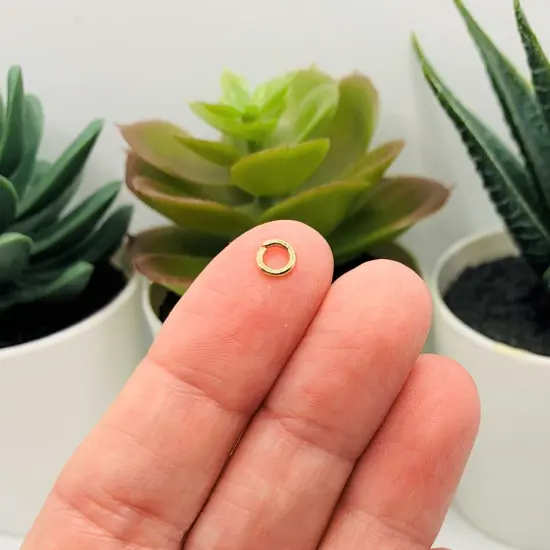 100, 500 or 1,000 Pieces: 5 mm KC Gold/Light Gold Jump Rings, 18g {3}