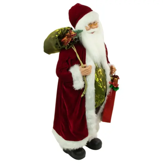 Northlight Santa Claus with Gift Bags Christmas Figure -36" Red {4}