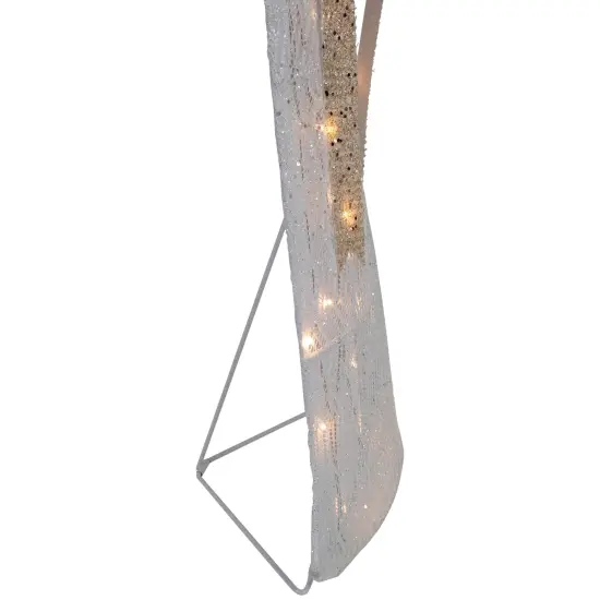 Northlight 49.25" LED Lighted White and Gold Angel Christmas Decoration {6}