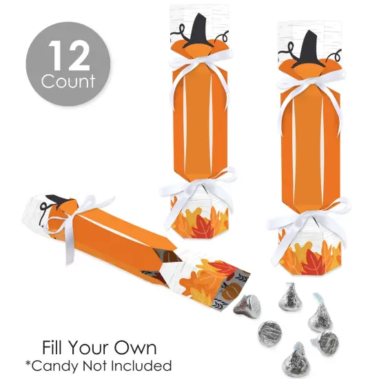 Big Dot of Happiness Fall Pumpkin - No Snap Halloween or Thanksgiving Party Table Favors - DIY Cracker Boxes - Set of 12 {4}