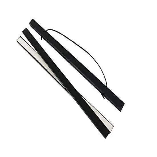 Magnetic Poster Hanger Frame, 9x24 9x12 9x11 Light Wood Wooden Magnet Canvas Artwork Print Dowel Poster Hangers Frames Hanging Kit (Black, 9") {3}