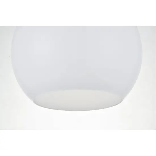 Baxter 1 Light Chrome Flush Mount With Frosted White Glass {5}