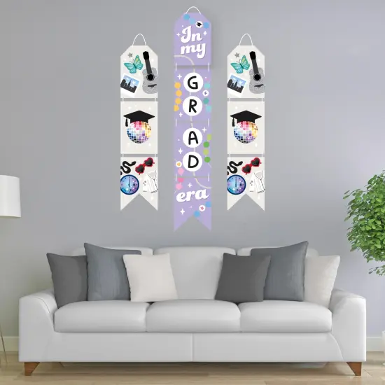 Big Dot of Happiness In My Grad Era - Hanging Vertical Paper Door Banners - Graduation Party Wall Decoration Kit - Indoor Door Decor {3}