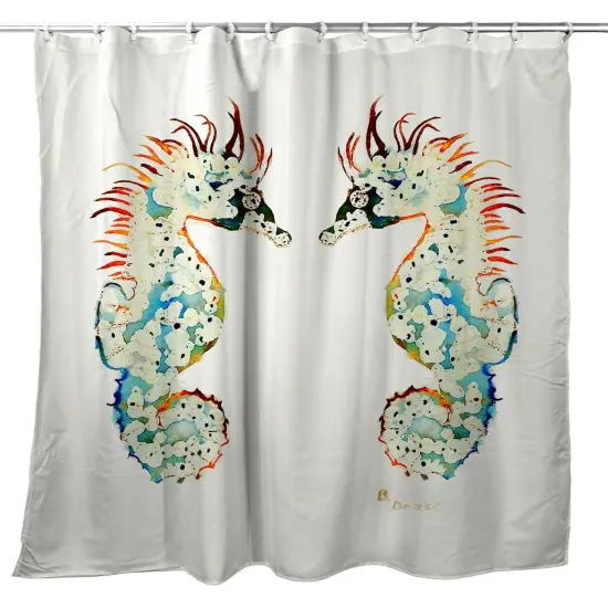Betsy Drake Betsy&rsquo;s Sea Horse Shower Curtain {1}