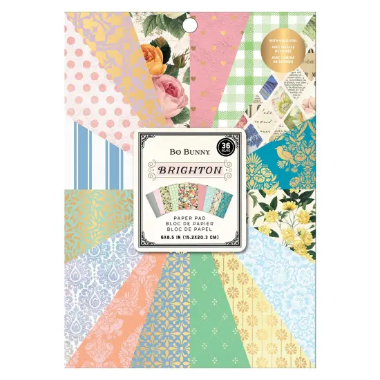 BoBunny Single-Sided Paper Pad 6"X8" 36/Pkg-Brighton {1}