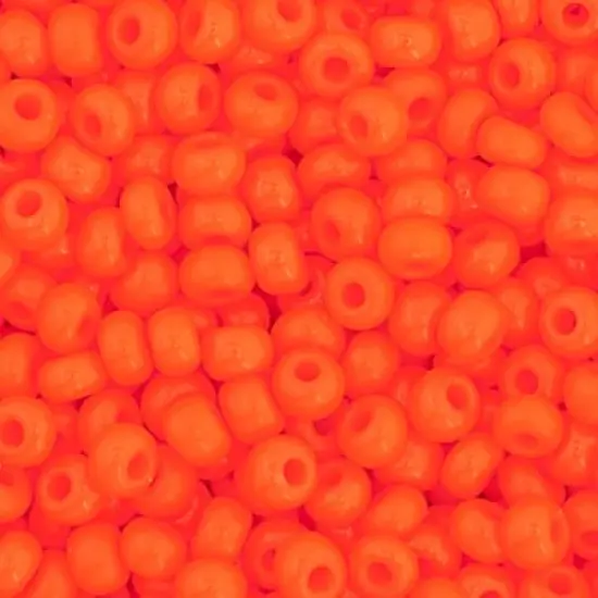 John Bead 11/0 Opaque Czech Glass Seed Beads, 250g Orange {1}
