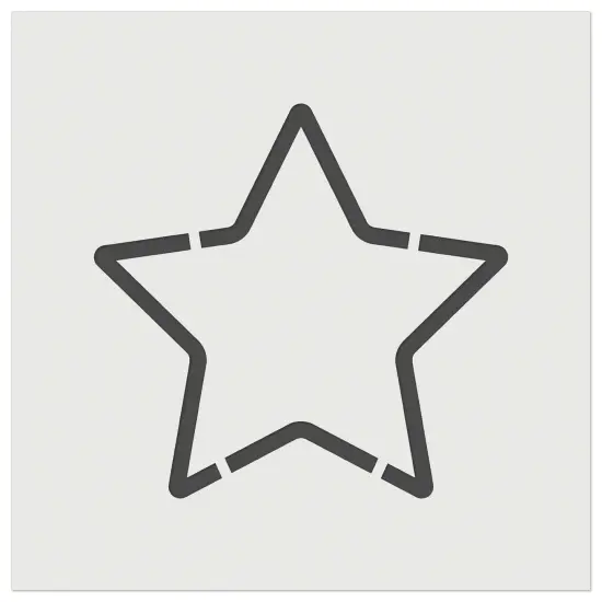 Star Shape Excellent Outline Wall Cookie DIY Craft Reusable Stencil {2}