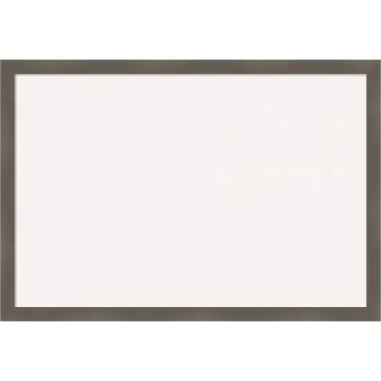 Edwin Wood Framed Corkboard, White Cork Clay Grey {7}