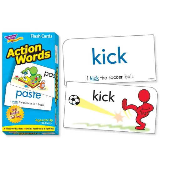 Action Words Skill Drill Flash Cards, 3 Packs {5}