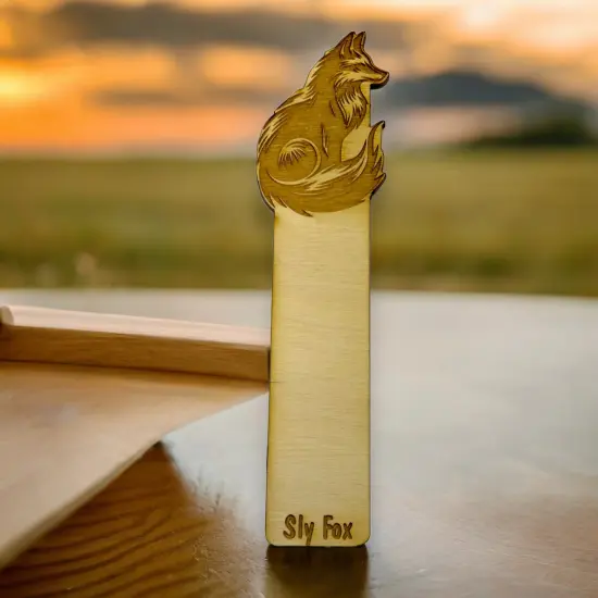 Bookmark - Sly Fox - Birch wood {4}