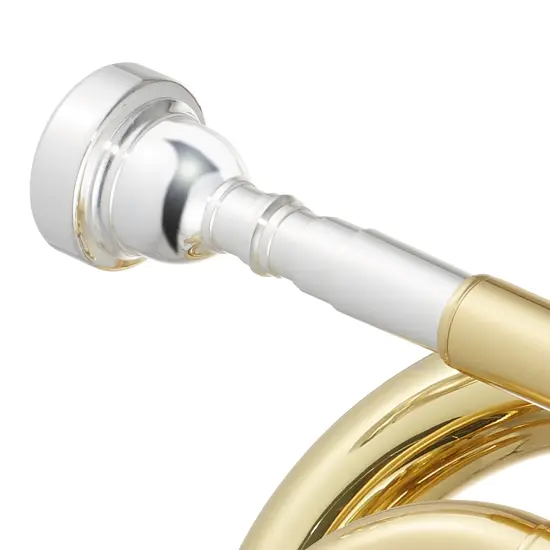 Ashthorpe Bb Brass Pocket Trumpet - Includes Case, Mouthpiece, Gloves, Cleaning Cloth, Valve Oil {5}