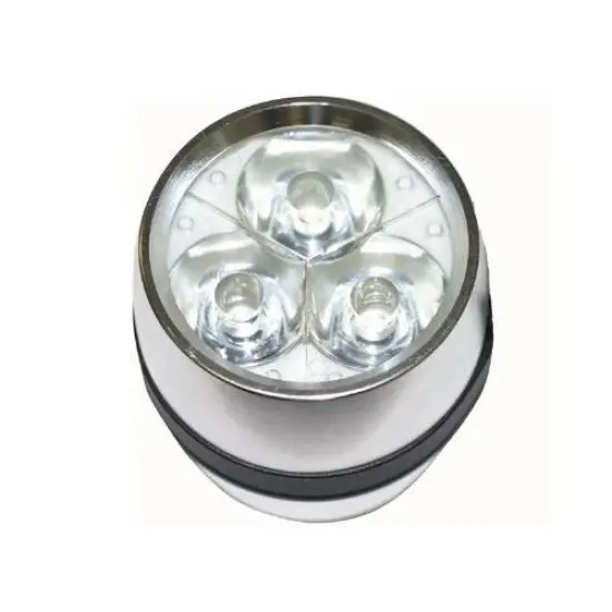 SUNLITE 1.5V FL3D 3LUX LED Black Flashlight Black and Silver {3}