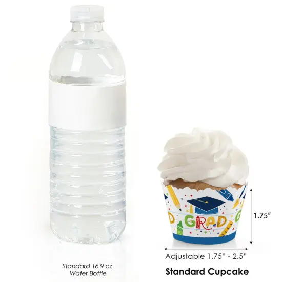 Big Dot of Happiness Elementary Grad - Kids Graduation Party Decorations - Party Cupcake Wrappers - Set of 12 {4}