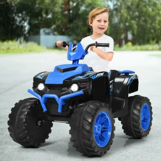 Iron Kids ATV Ride-On with Music, USB and 2 Speeds Blue {2}