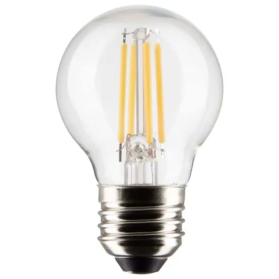 Satco 5.5w G16.5 Globe Filament LED 4000K Medium Base Dimmable - 60w equiv Cool White {1}