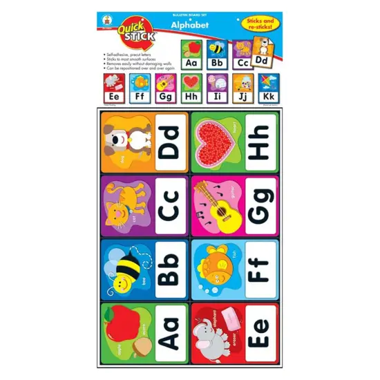 Alphabet Quick Stick Bulletin Board Set, 27 Pieces {3}