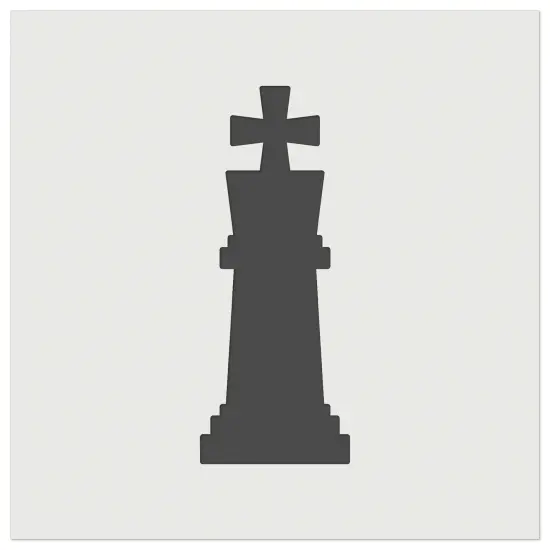 Chess King Piece Wall Cookie DIY Craft Reusable Stencil {2}