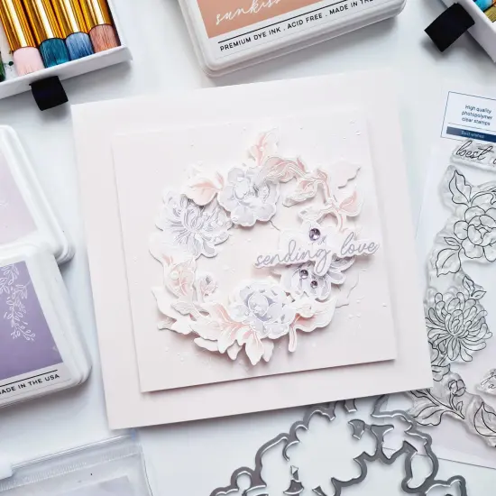 Pinkfresh Studio Stencils 4.25"X5.5"-Best Wishes {4}