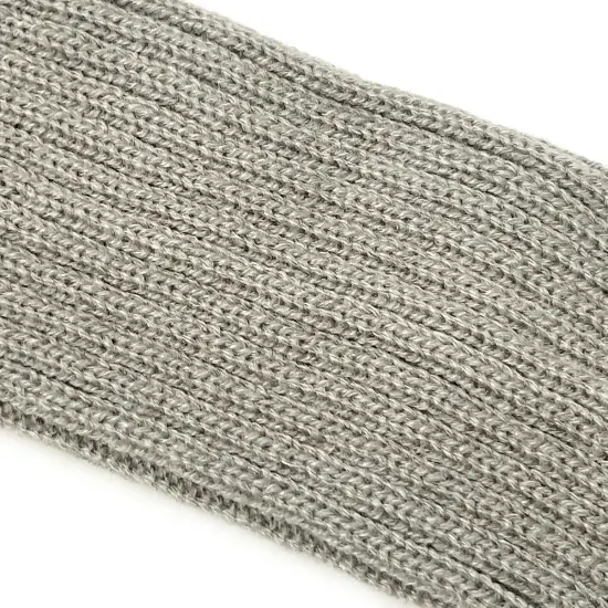 Wrapables 80's Style Neon Fluorescent Ribbed Leg Warmers Light Gray {4}