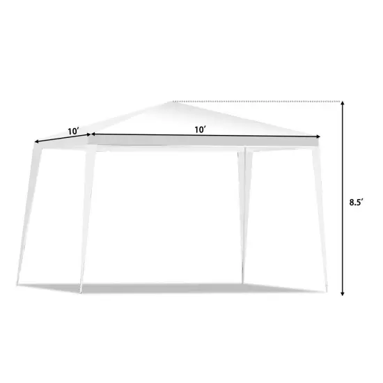 10 x 10 Feet Outdoor Wedding Canopy Tent for Backyard {4}