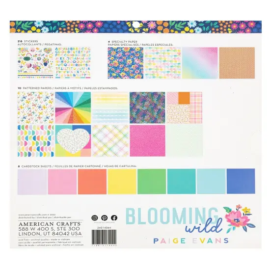 Paige Evans Blooming Wild Project Pad 12"X12"-240 Pieces {2}