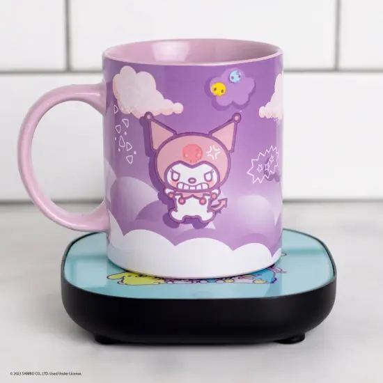 Uncanny Brands Hello Kitty and Friends Kuromi Coffee Mug with Electric Mug Warmer {2}
