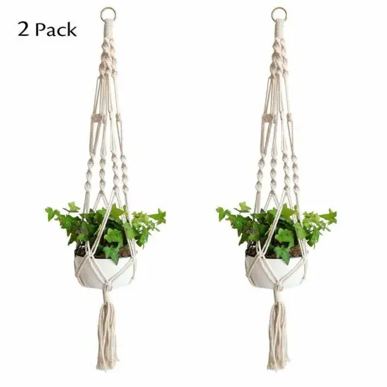 Kitcheniva Flower Pot Plant Hanger Holder Large Pack 2 {4}