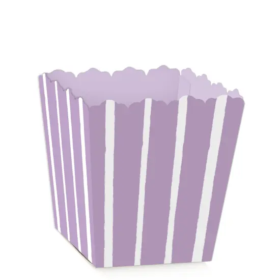 Big Dot of Happiness Purple Stripes - Party Mini Favor Boxes - Simple Party Treat Candy Boxes - Set of 12 {1}