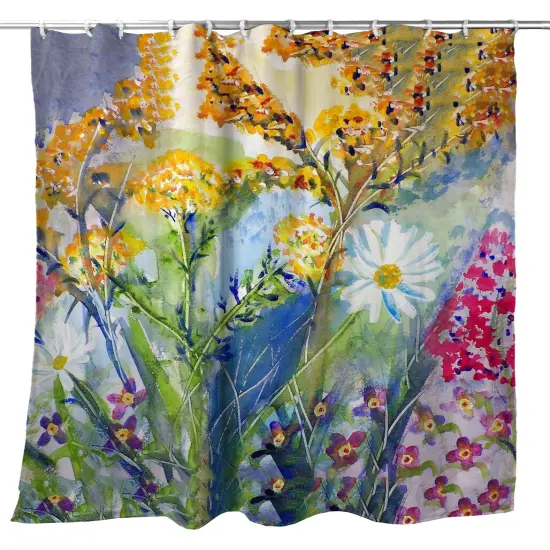 Betsy Drake Wild Flowers Shower Curtain {1}