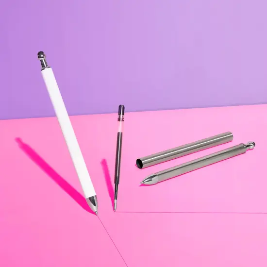 Makerflo 12 Pieces Craftable Sublimation Pens and Blanks | Black Ink Gel Pens for Crafting Projects - Sublimation, Epoxy, UV DTF, Vinyl, and Laser Engraving {3}