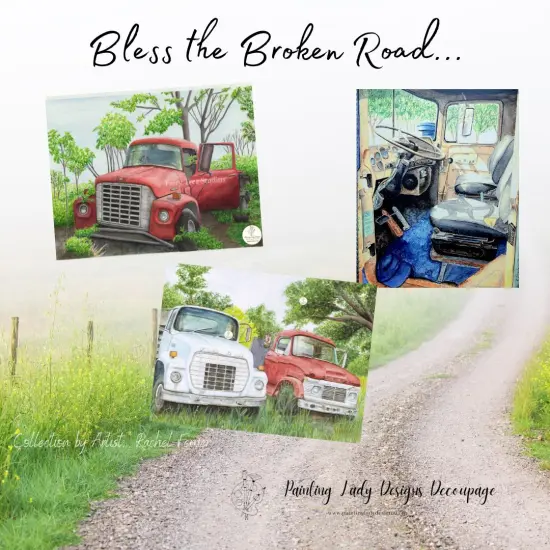 On the Road -Paper for Decoupage Crafting and Multi Media Art {5}