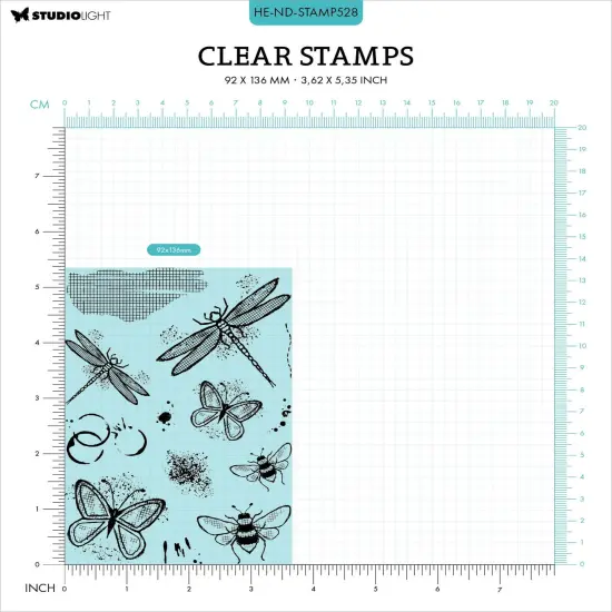 Studio Light HEN Natures Dream Clear Stamp-Nr. 528, Nature's Flight {4}