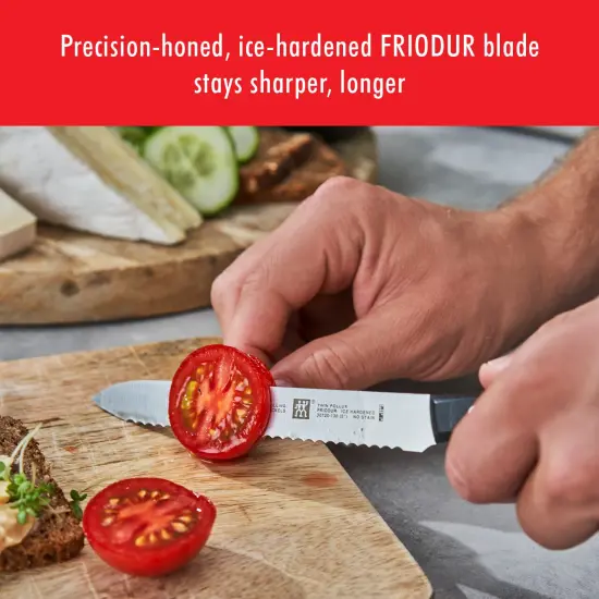 ZWILLING TWIN Signature 5-Inch Utility Knife, Serrated Edge {5}