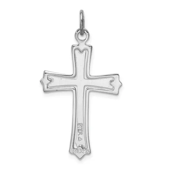 Sterling Silver Gold Plated Cross Charm Jewerly 32mm x 20mm {3}