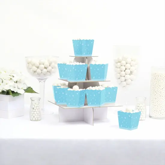 Big Dot of Happiness Blue Confetti Stars - Party Mini Favor Boxes - Simple Party Treat Candy Boxes - Set of 12 {3}